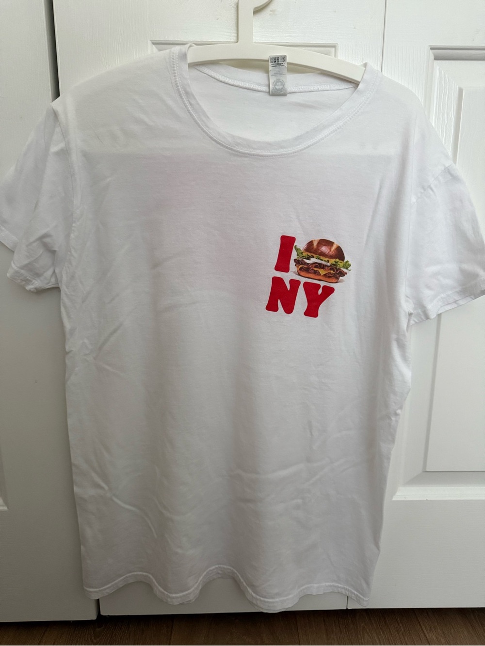 Burger King White I Love NY Burger Graphic Tee